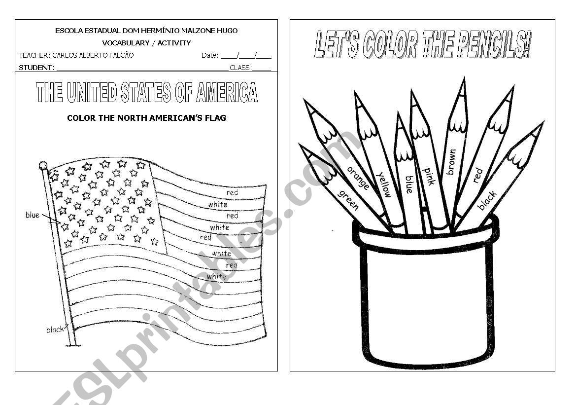 North American Flag and Colours