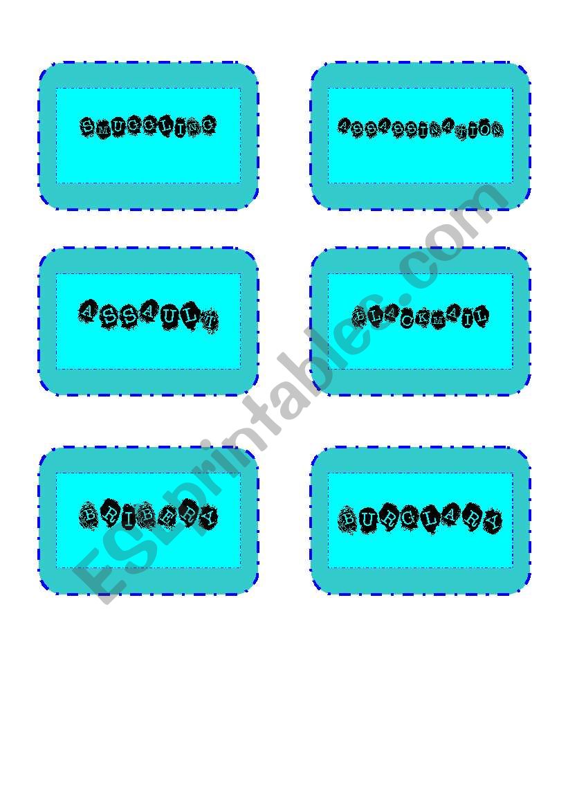 Crime Snap 2 worksheet