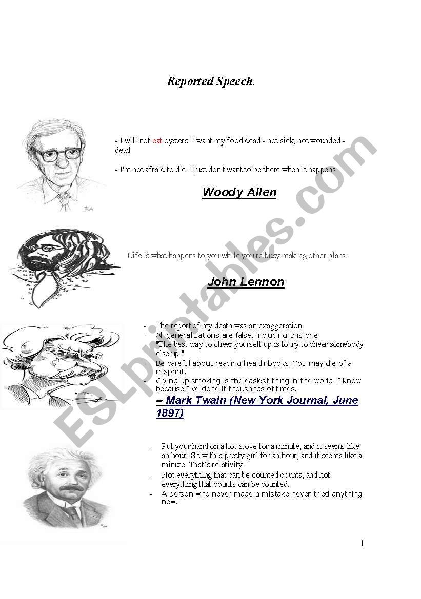 Brainy Quotes Master Piece worksheet