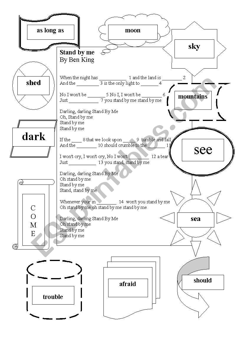 Ben King - Stand by me  worksheet