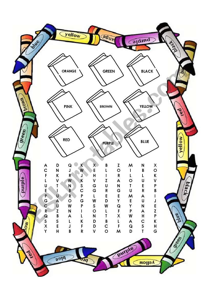 COLORS worksheet