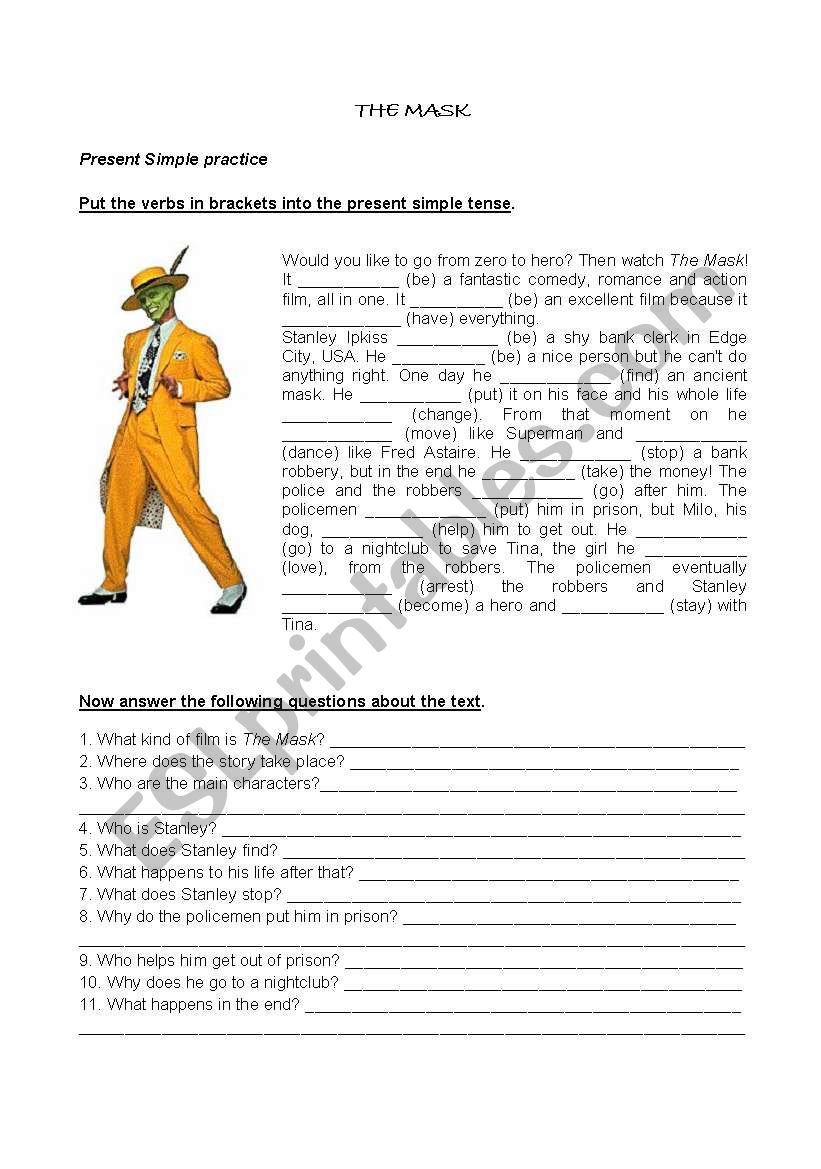 Present Simple  worksheet