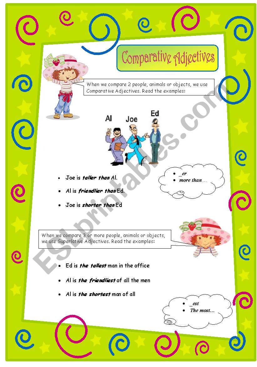 Comparative Adjectives worksheet