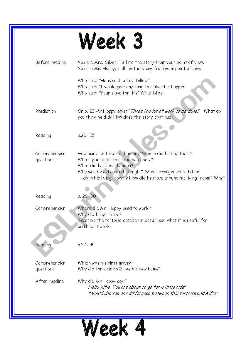 Esio trot questions Esio trot questions