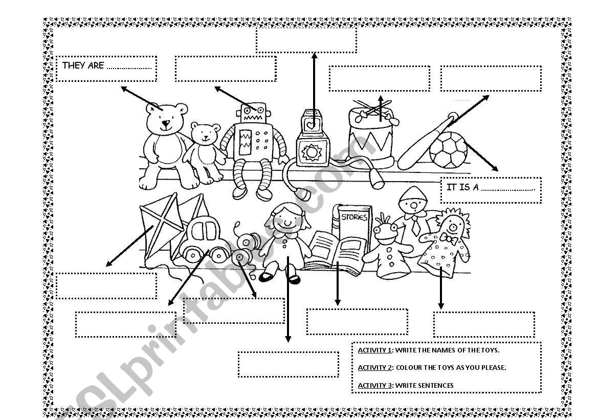 toys worksheet