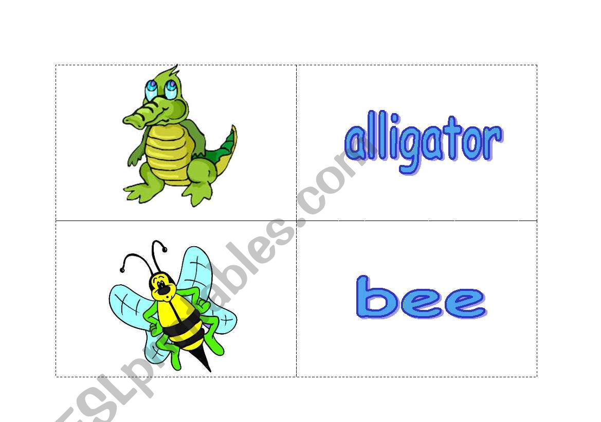 Animal Flashcards worksheet