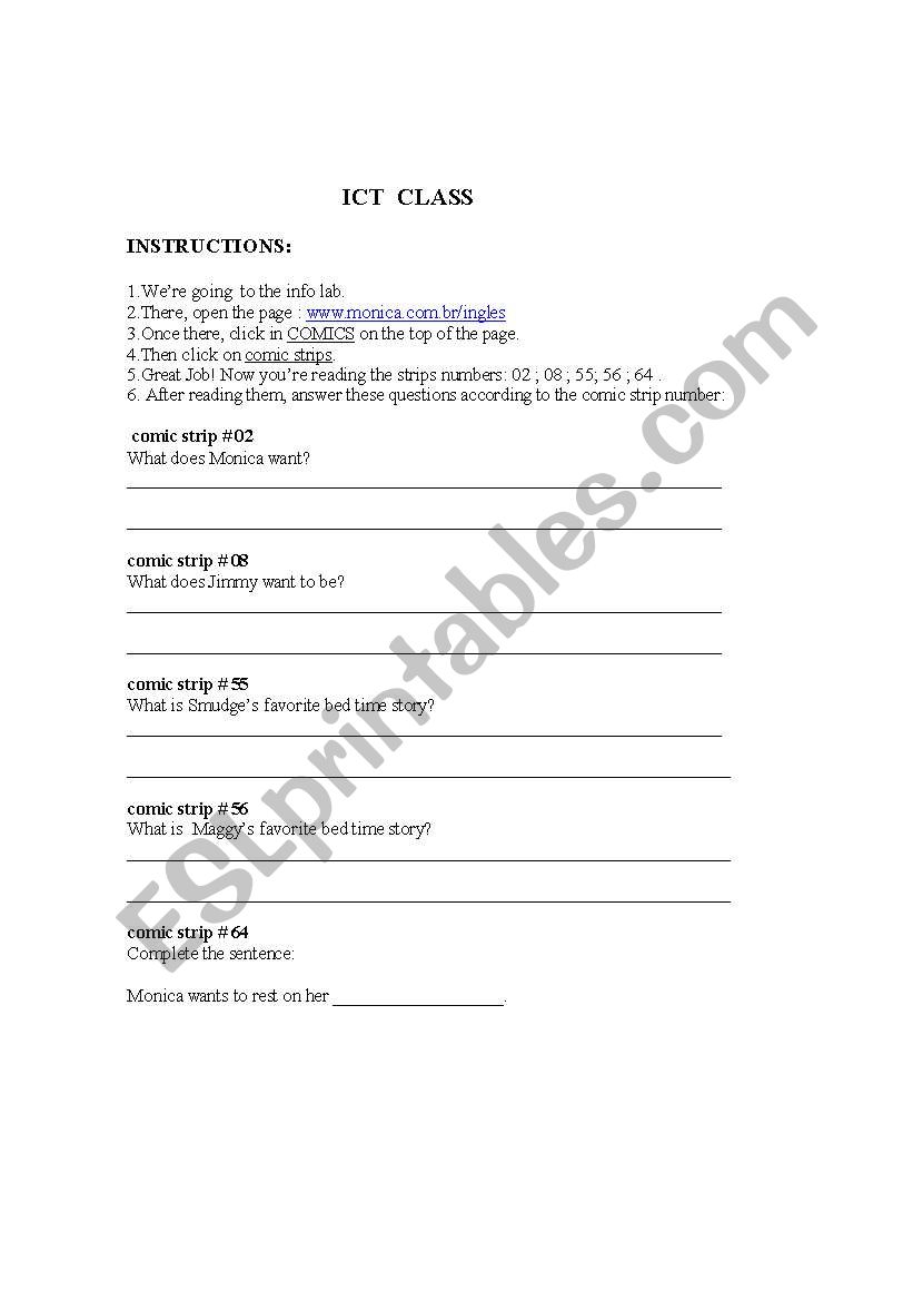  ICT CLASS  worksheet