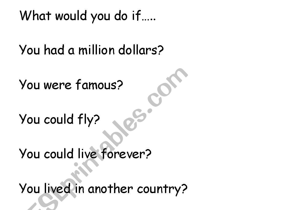 Conditional with the Use of Would