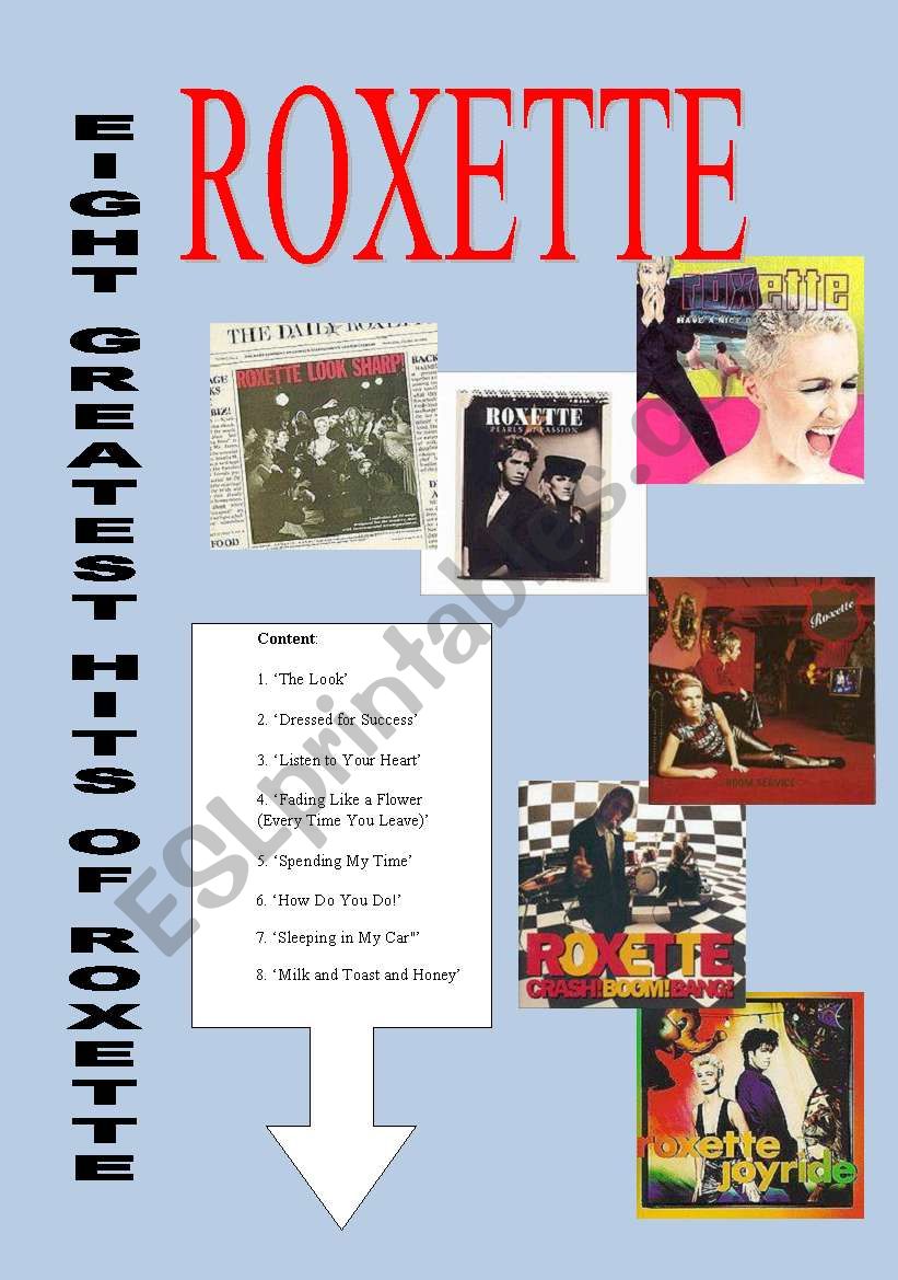 EIGHT GREATEST HITS OF ROXETTE