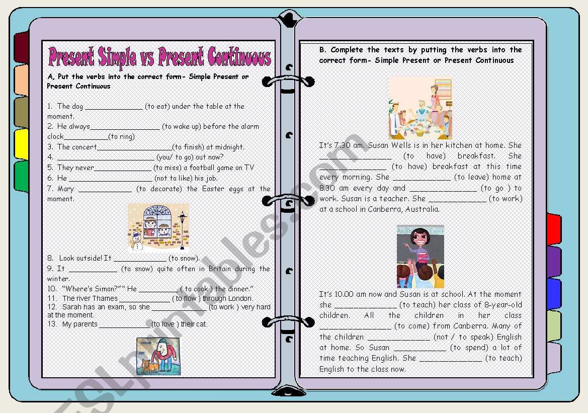 Present Simple vs Present Continuous