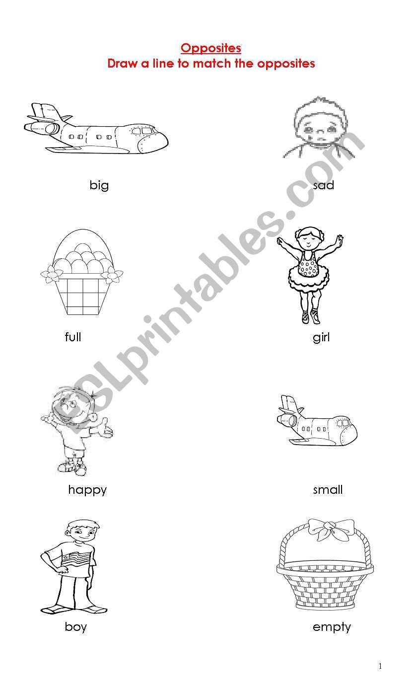 Find the Opposite! worksheet