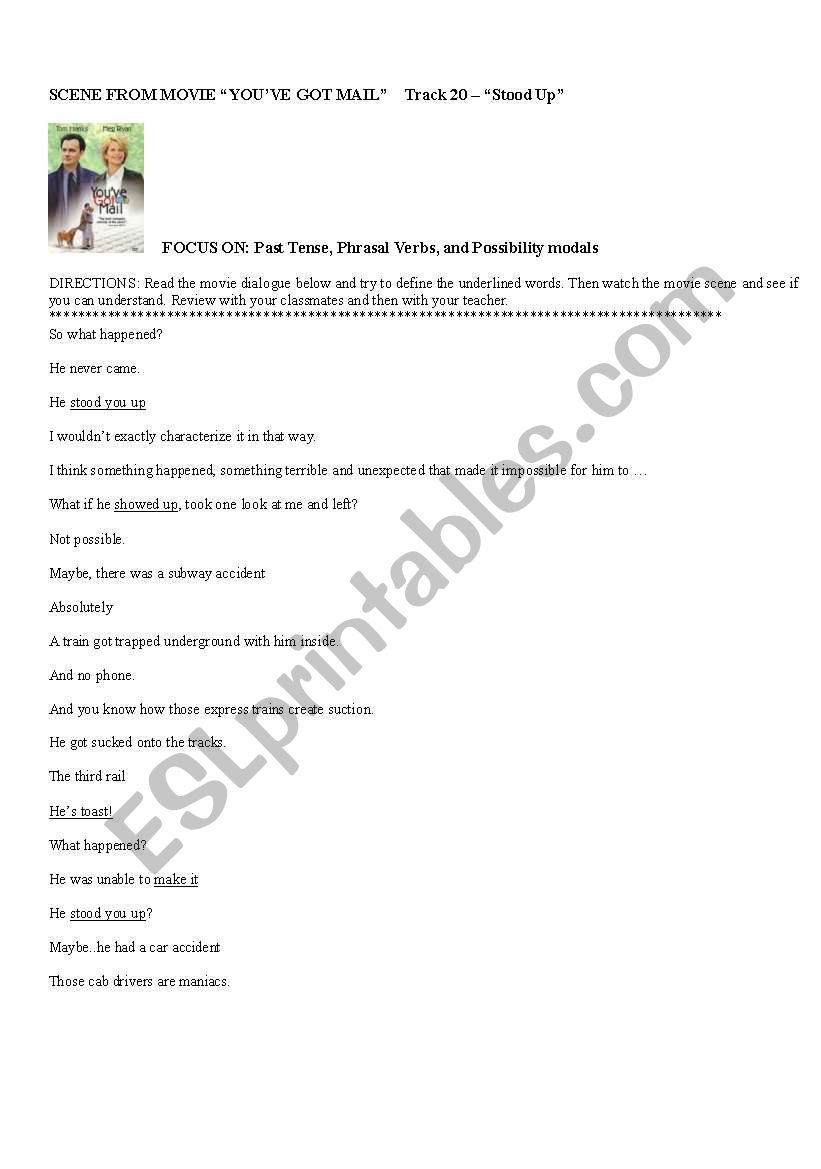 youve got mail movie scene worksheet