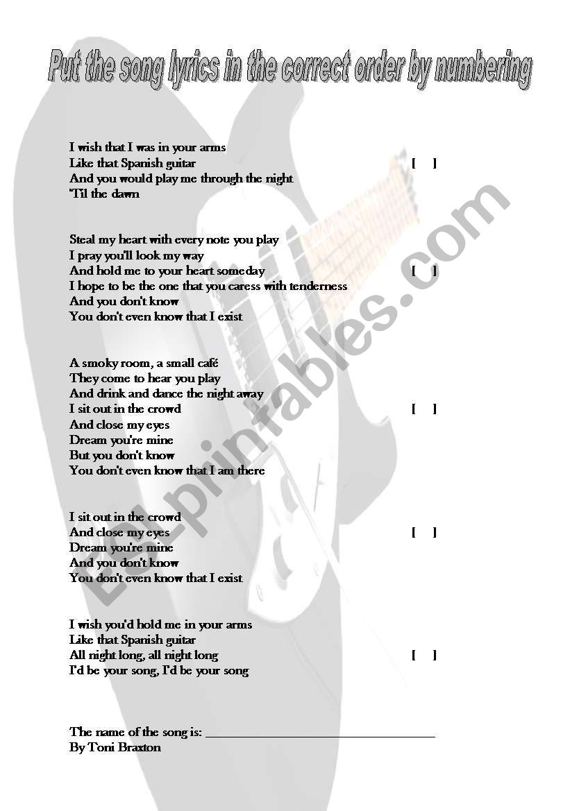 Music Class - Spanish Guitar - Toni Braxton