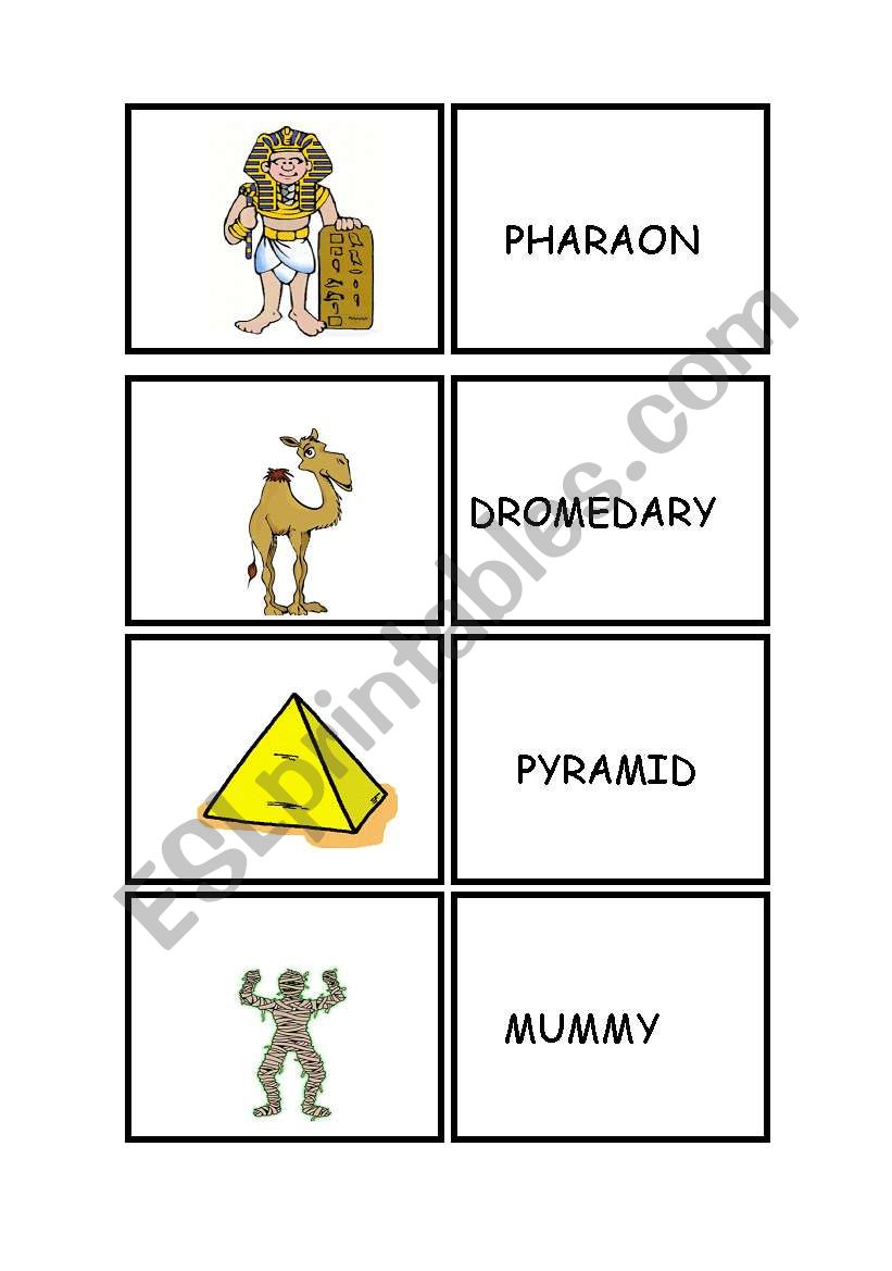  MEMORY GAME: ANCIENT EGYPT for kids