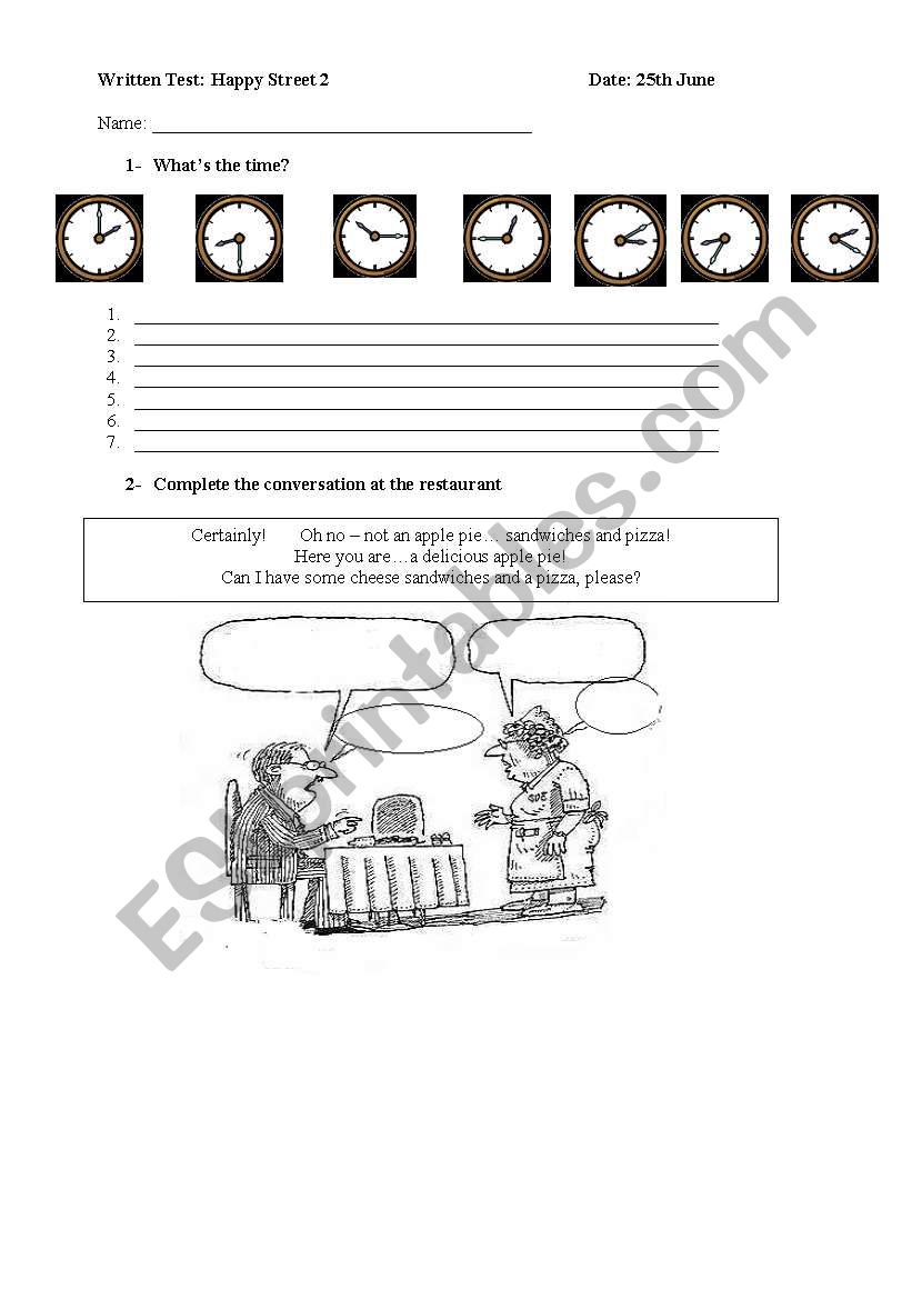 Mini practical for 1st or 2nd grade