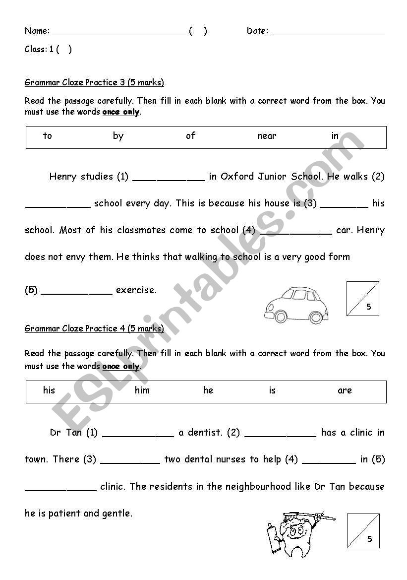 English Worksheets Sentence Construction