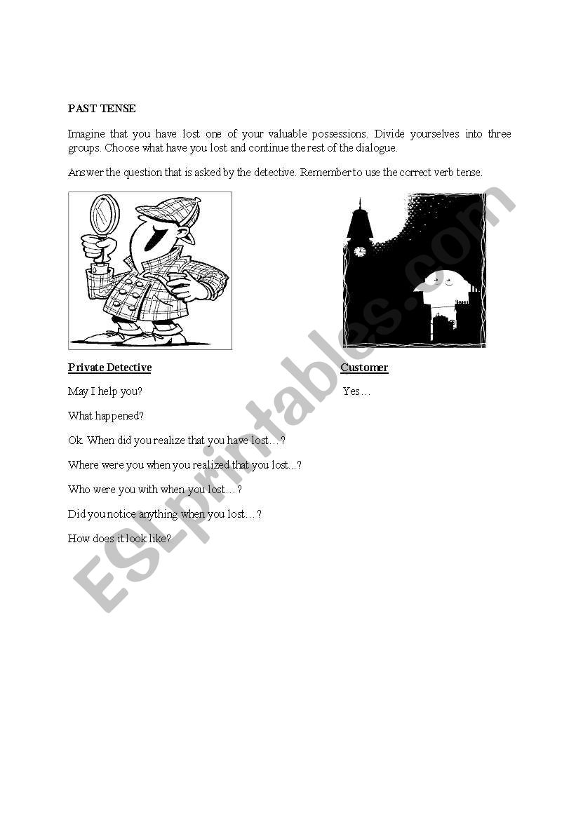 Past Tense worksheet