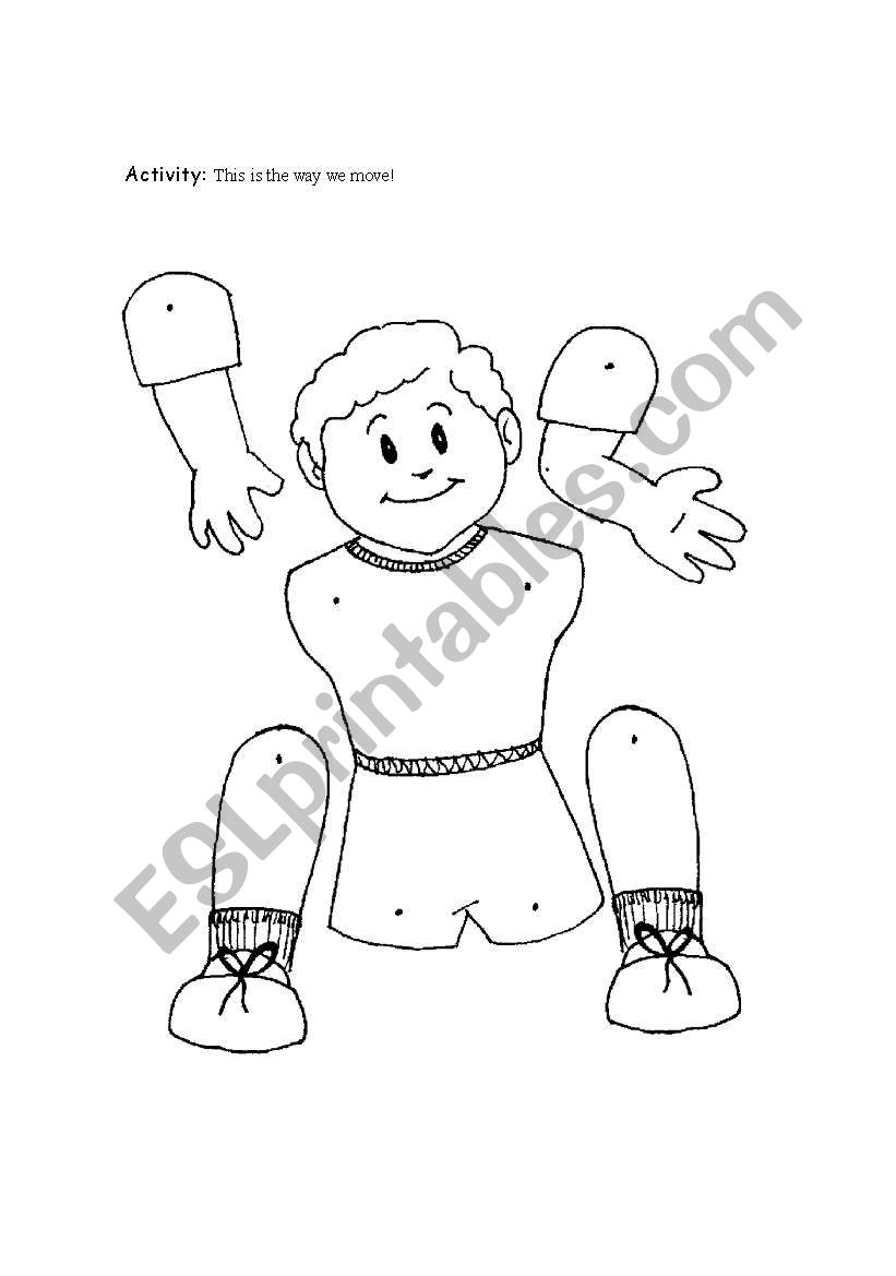Body Movement worksheet