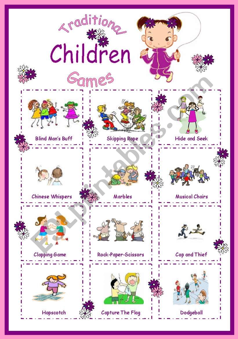 Traditional Children Games-Poster