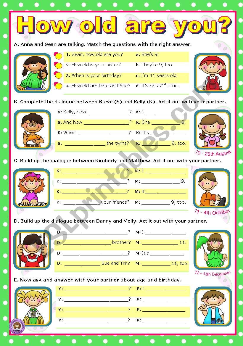 Act out similar dialogues. How old are you упражнения. How old is he she упражнения. Английский how old are you. Вопрос how old are you.