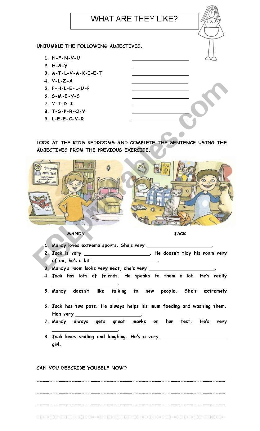 What are they like? worksheet