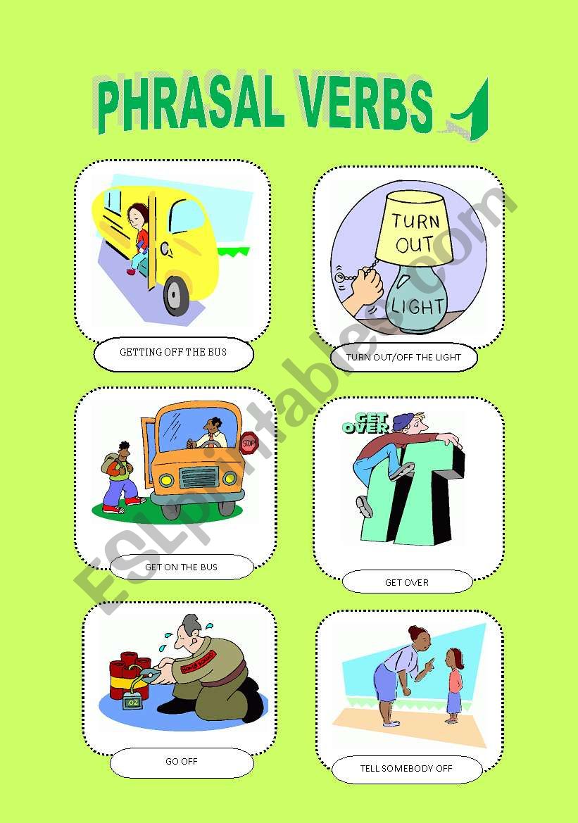 PHRASAL VERBS 1 worksheet