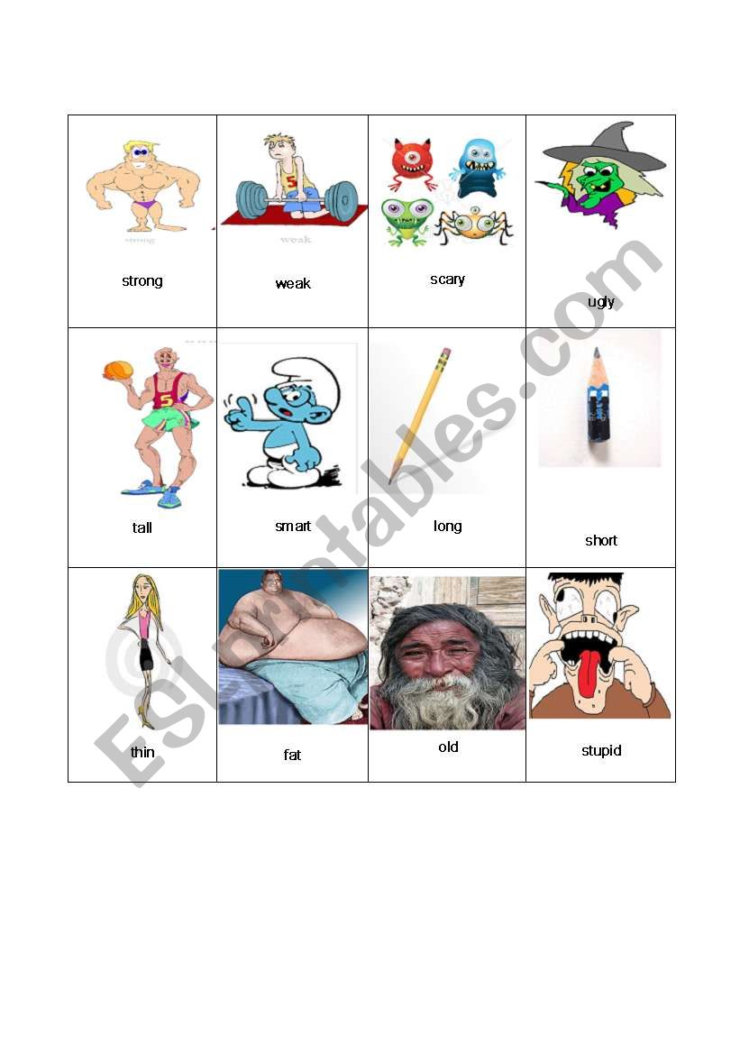 adjectives worksheet