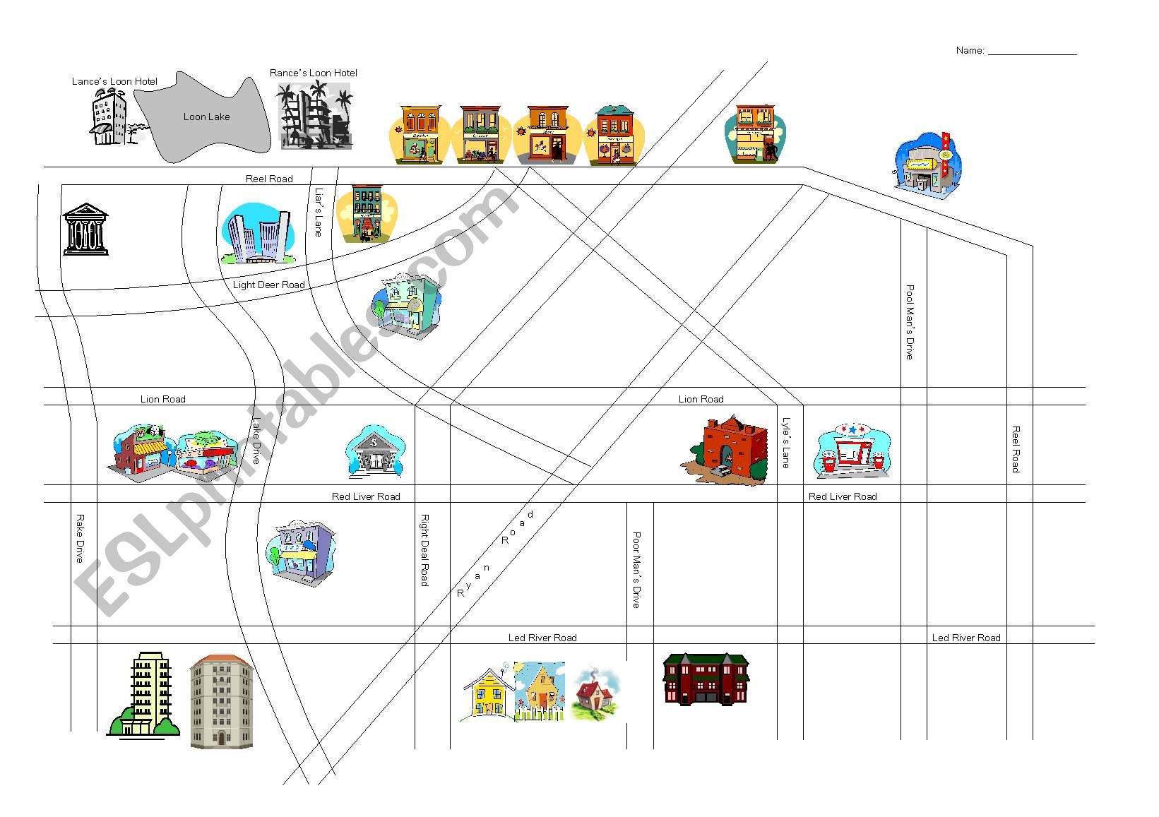 Map Worksheet Kindergarten