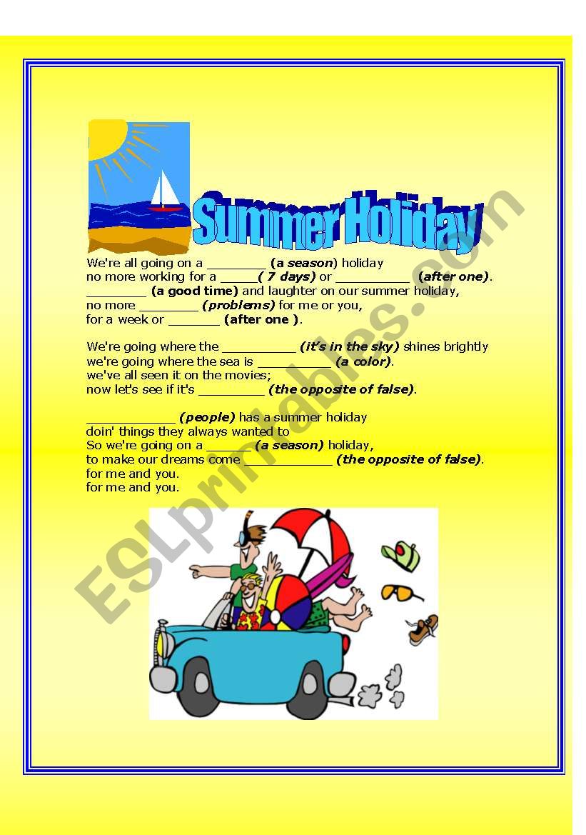 Summer Holiday  by Cliff Richards