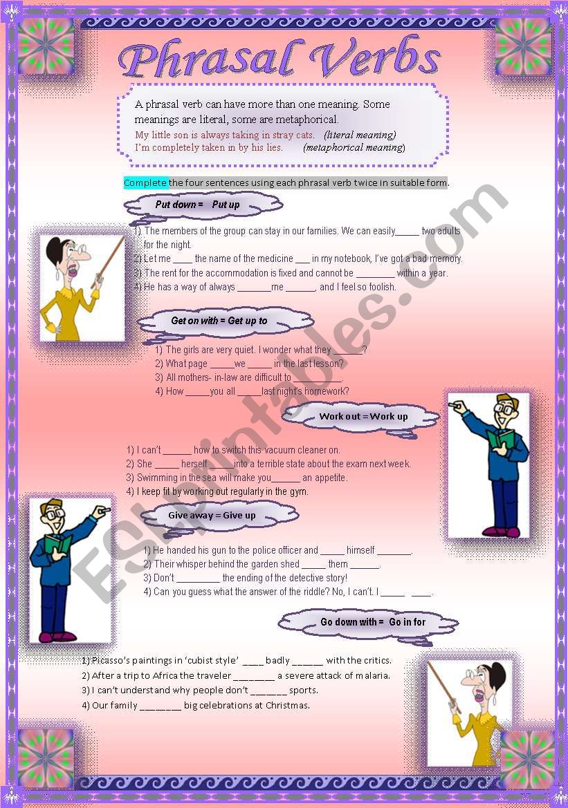 Phrasal Verbs worksheet