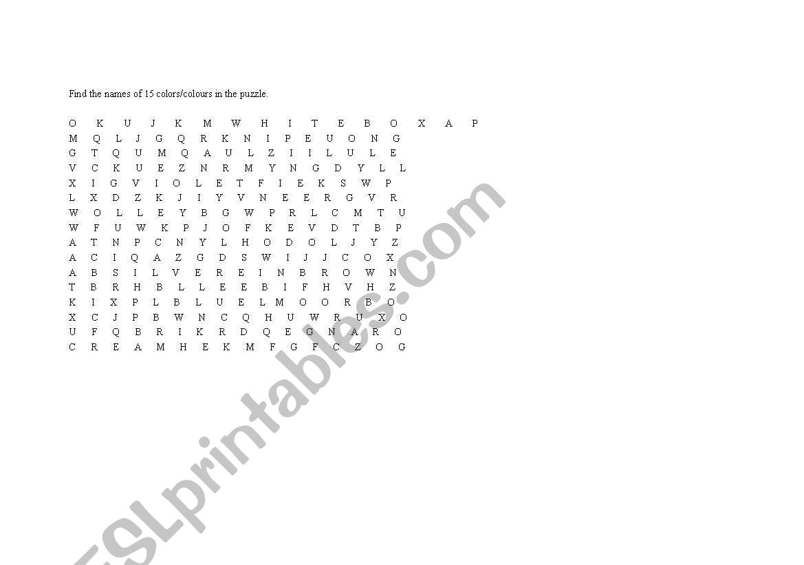 colco game worksheet