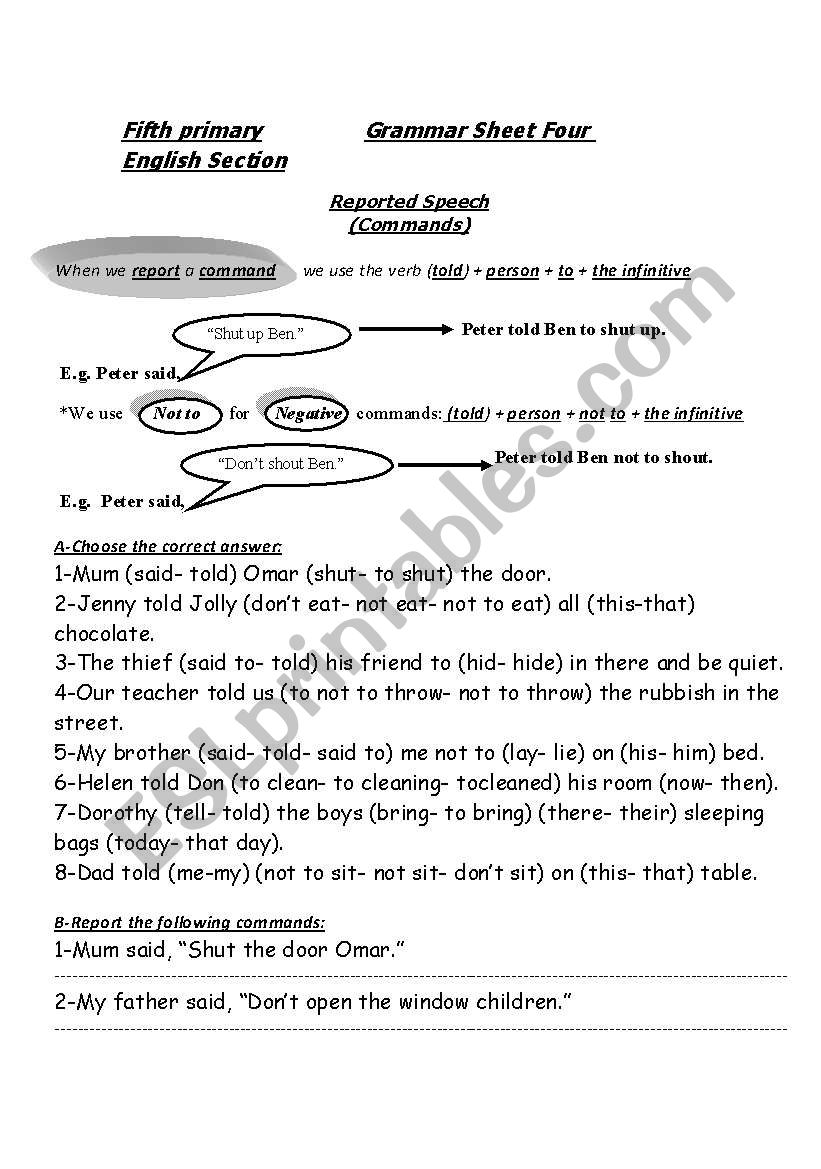 A Great Grammar Practice wrorksheet for Macmillan 5 Part 3