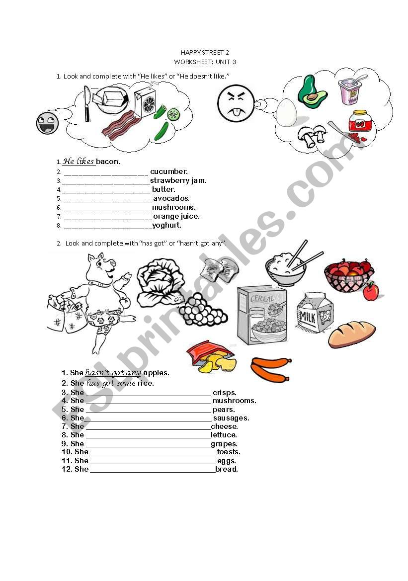 FOOD FOOD FOOD worksheet