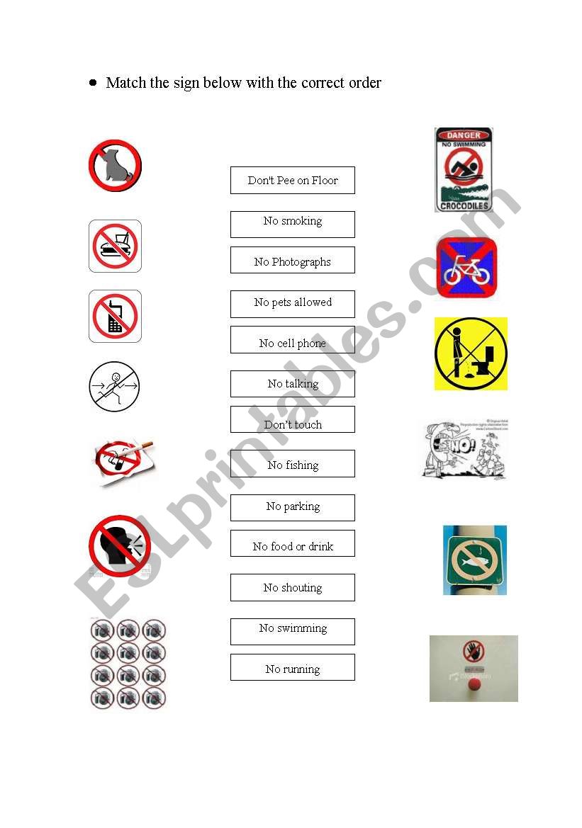 Command worksheet