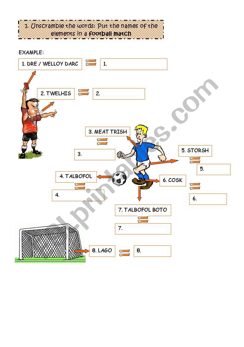 Football Match! worksheet