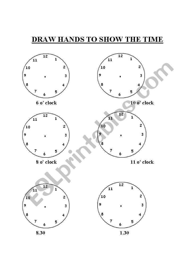 time worksheet