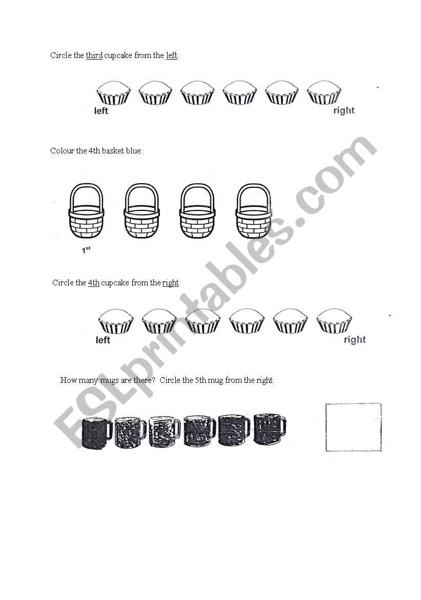 colors and numbers worksheet