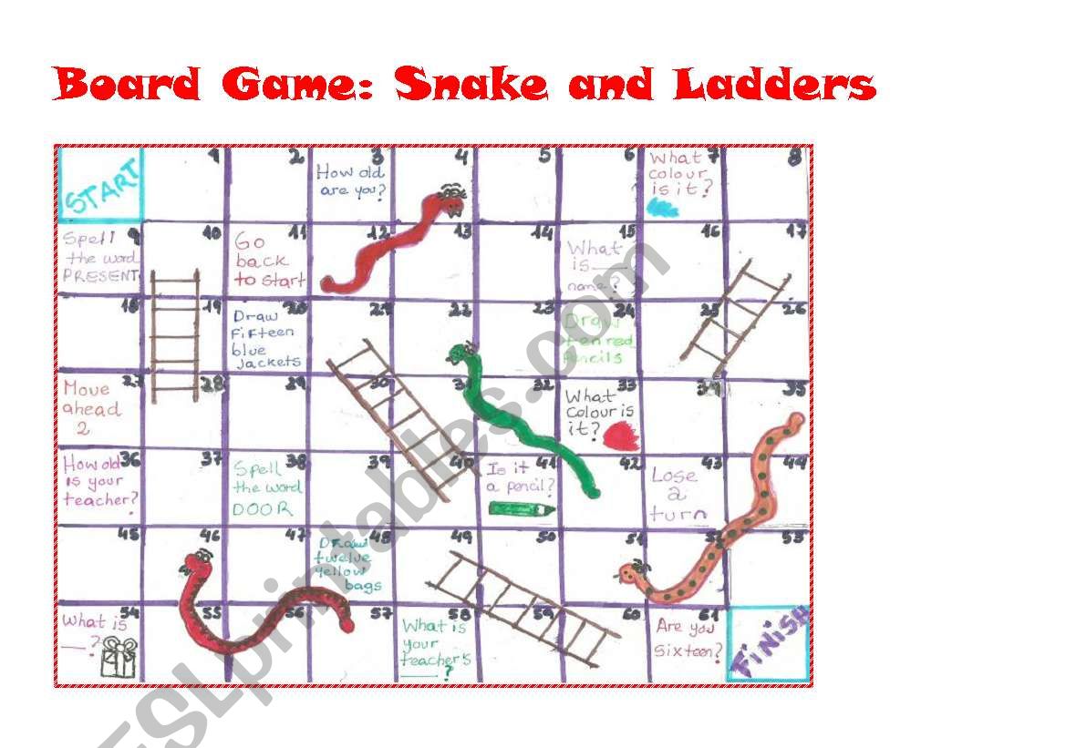 Board Game: Snakes and Ladders