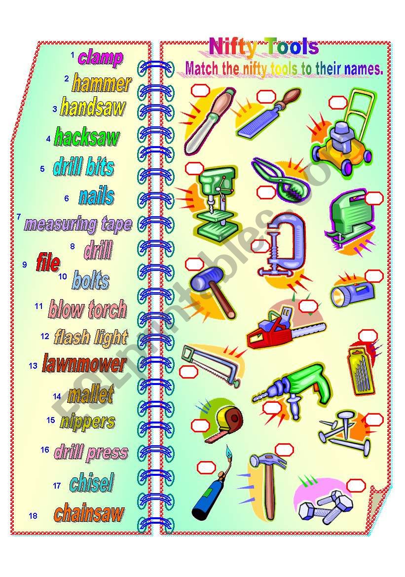 Nifty Tools- matching**fully editable