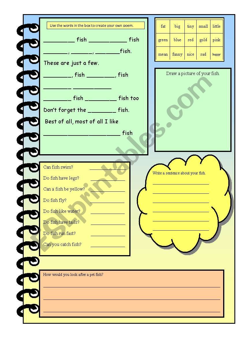 Fish worksheet