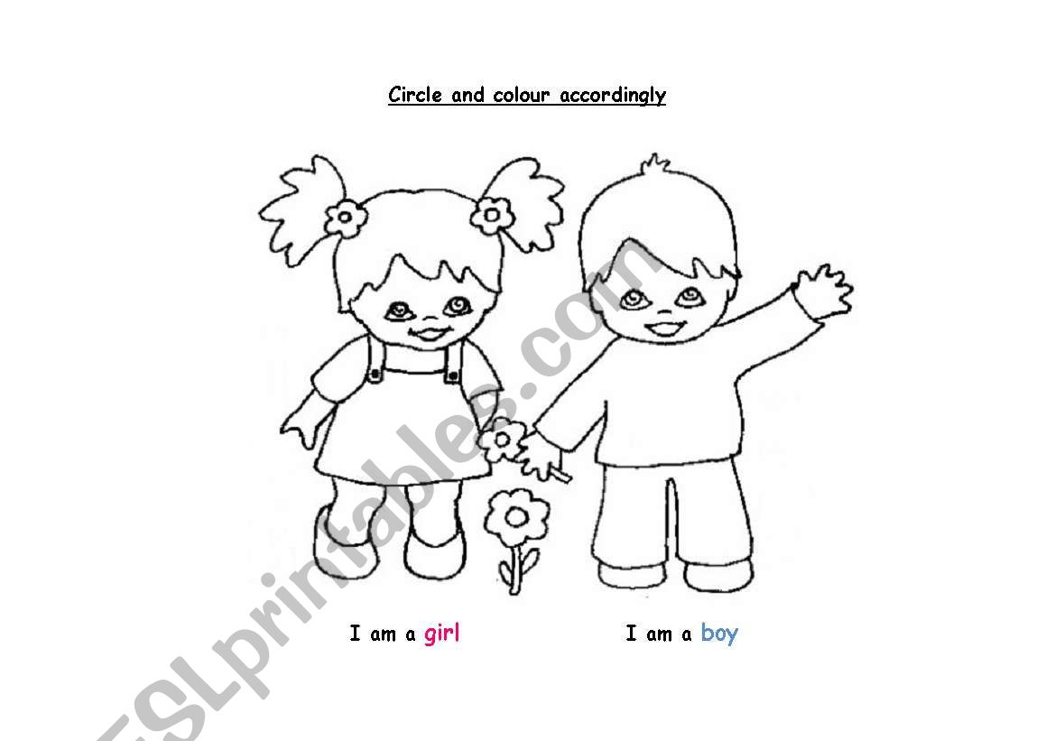 Boy or girl? Preschool/Kindergarten