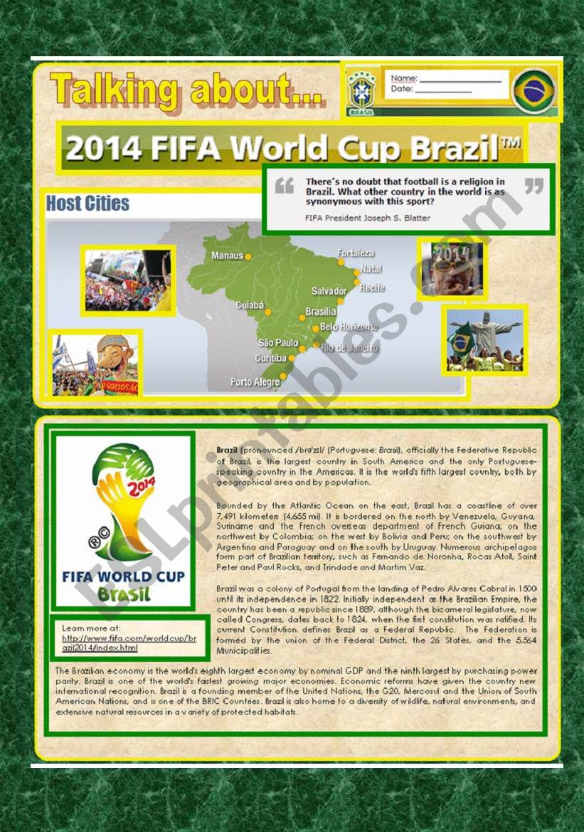 Reading - 2014  Brazil world cup