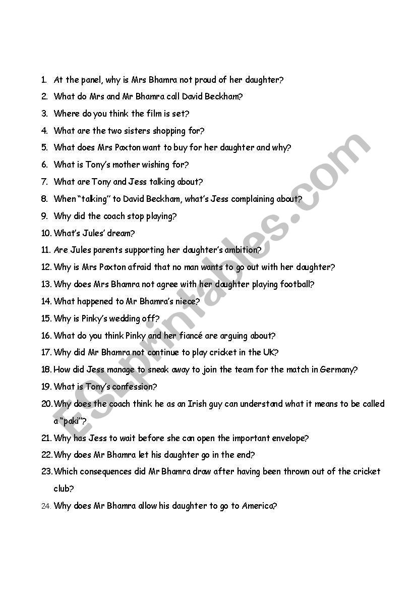Bend it like Beckham - colloquial expressions