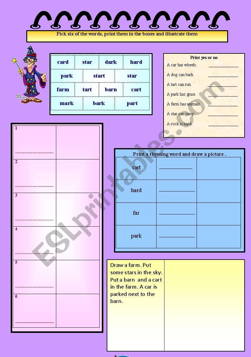 Phonics worksheet