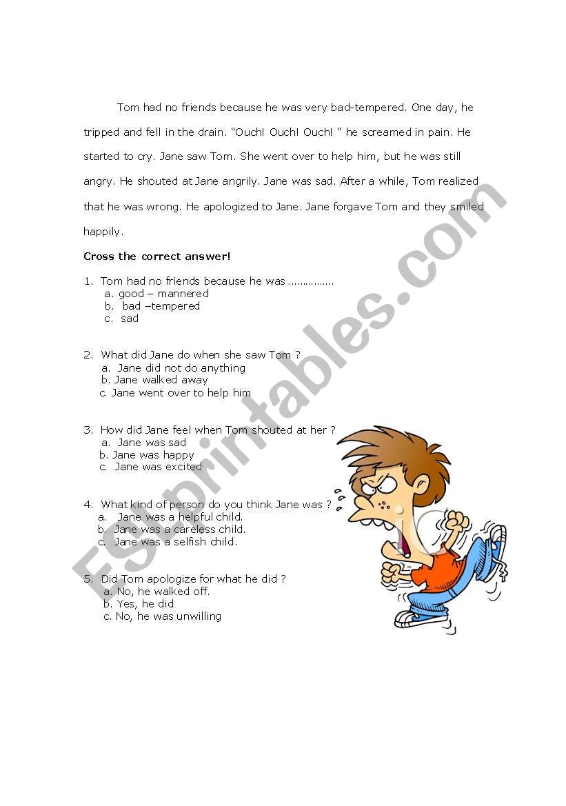 Tom  worksheet