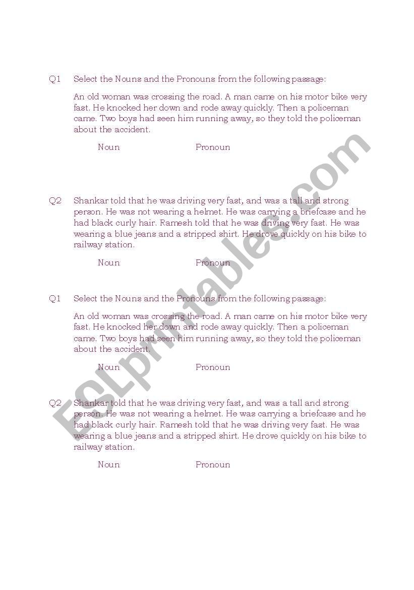 1 English worksheet