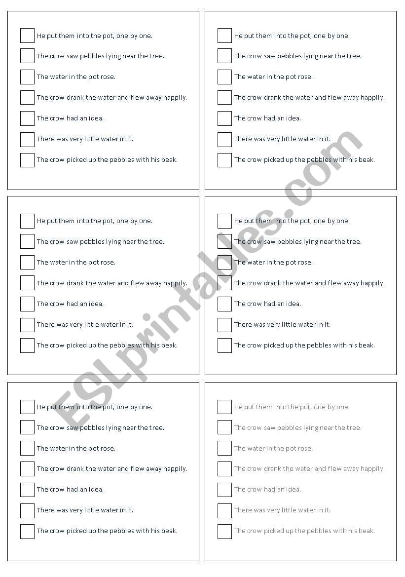 Sequencing a story worksheet