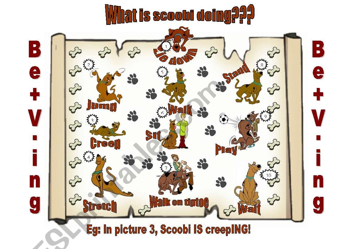 What is Scoobi doing? worksheet