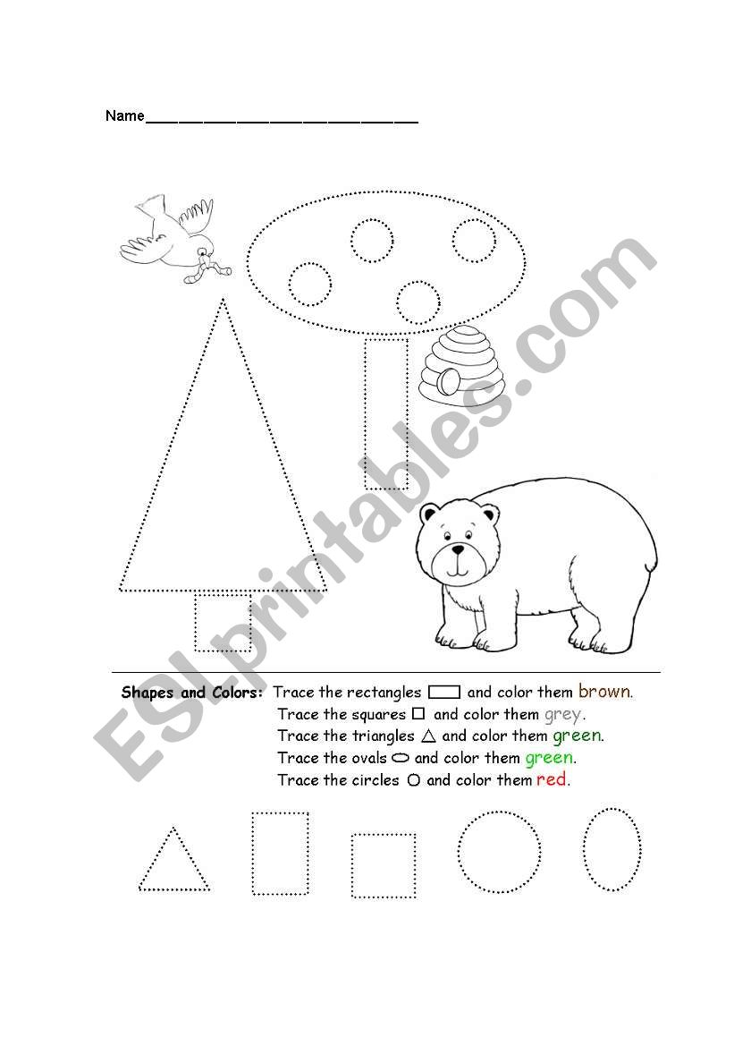 shapes  worksheet