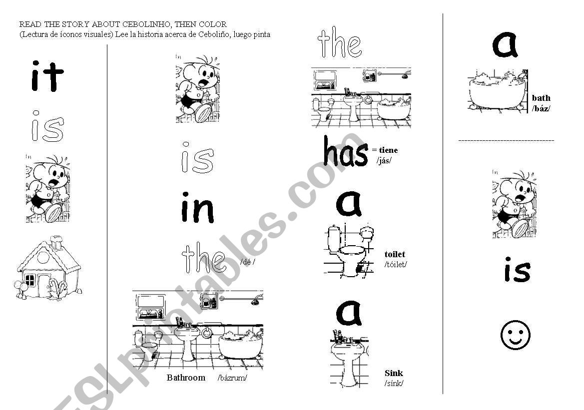 Parts of the house 2nd  part worksheet